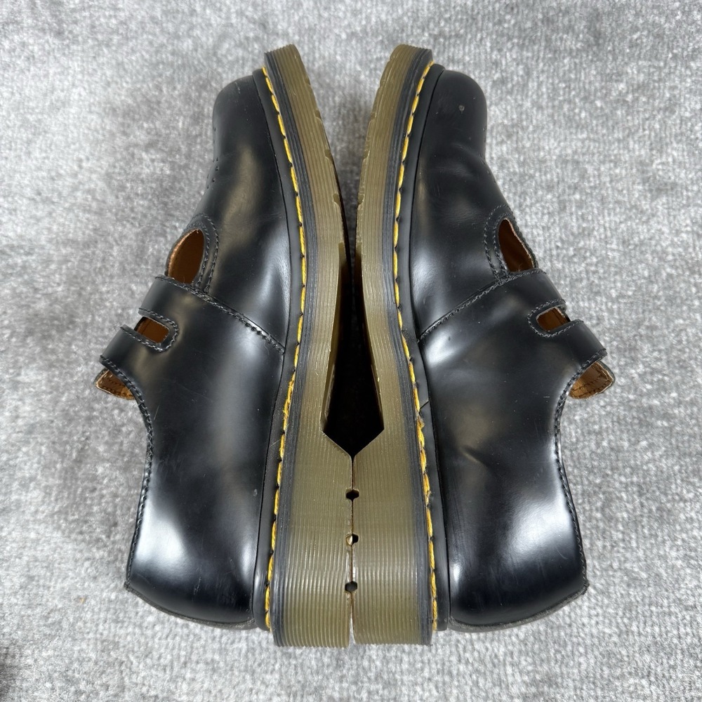 Dr Martens Shoes Women's 7 Black Double Buckle Smooth Leather Mary Jane 12916 - Picture 4 of 8
